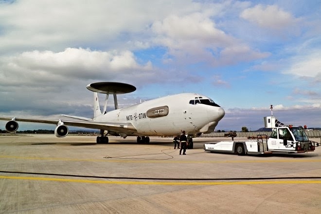  Άφιξη ΝΑΤΟϊκού Αεροσκάφους E-3A AWACS στην 131 ΣΜ για τη γιορτή της ΠΑ