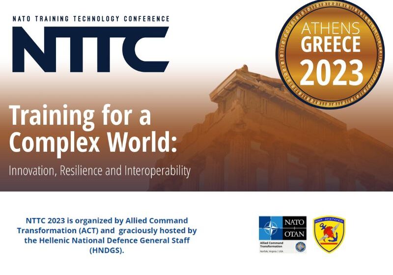  Διοργάνωση Συνεδρίου NATO Training Technology Conference (NTTC) 2023