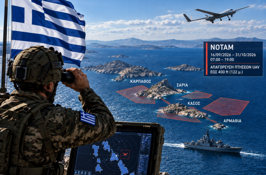  Αιγαίο | Σε ισχύ από χθες οι έξι ελληνικές NOTAM – Τι θα συμβεί εάν τουρκικά drones παραβιάσουν τις απαγορευμένες ζώνες;