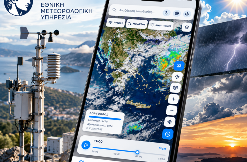  Νέα εφαρμογή της ΕΜΥ για άμεση ενημέρωση του καιρού από το κινητό
