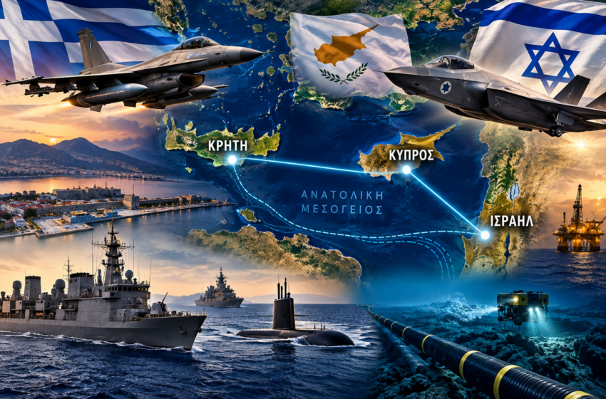  Κρήτη–Κύπρος–Ισραήλ | Ο στρατηγικός άξονας που αλλάζει τις ισορροπίες στην Ανατολική Μεσόγειο»