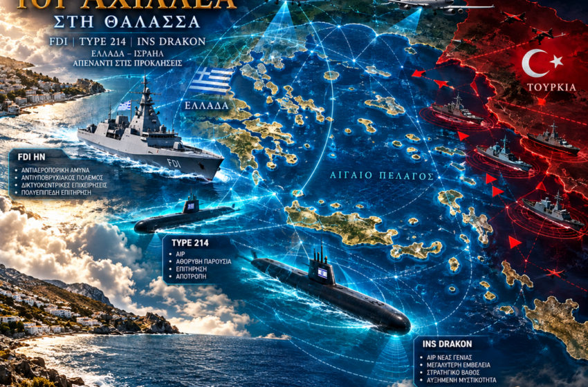  INS Drakon | Ισραήλ 6 – Ελλάδα 9 – Τουρκία 12 – Η νέα υποβρύχια σκακιέρα της Ανατολικής Μεσογείου